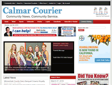 Tablet Screenshot of calmarcourier.com